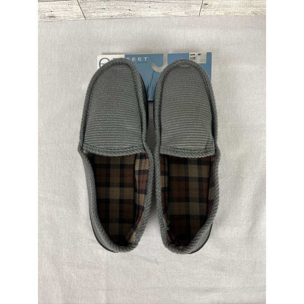 NEW EZ Feet Slippers Men’s Gray Slip On Loafer Style Size 11